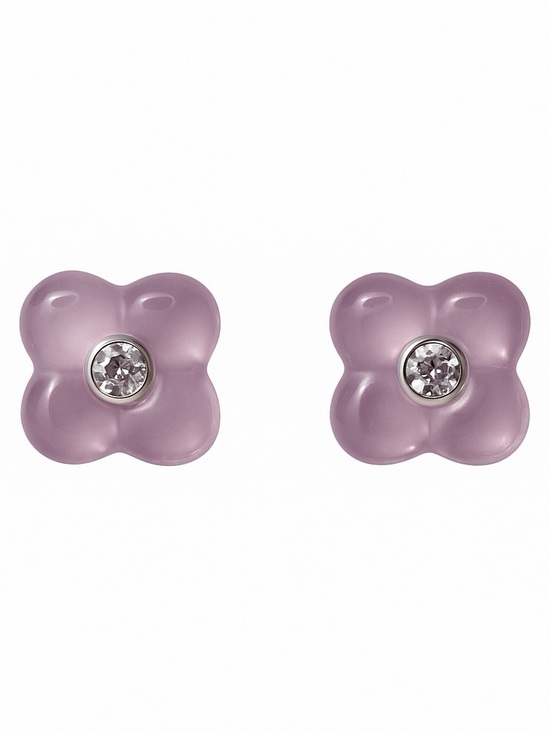 Venus and Vulcan Jewelry - Lavender Quartz Flower Stud Earrings